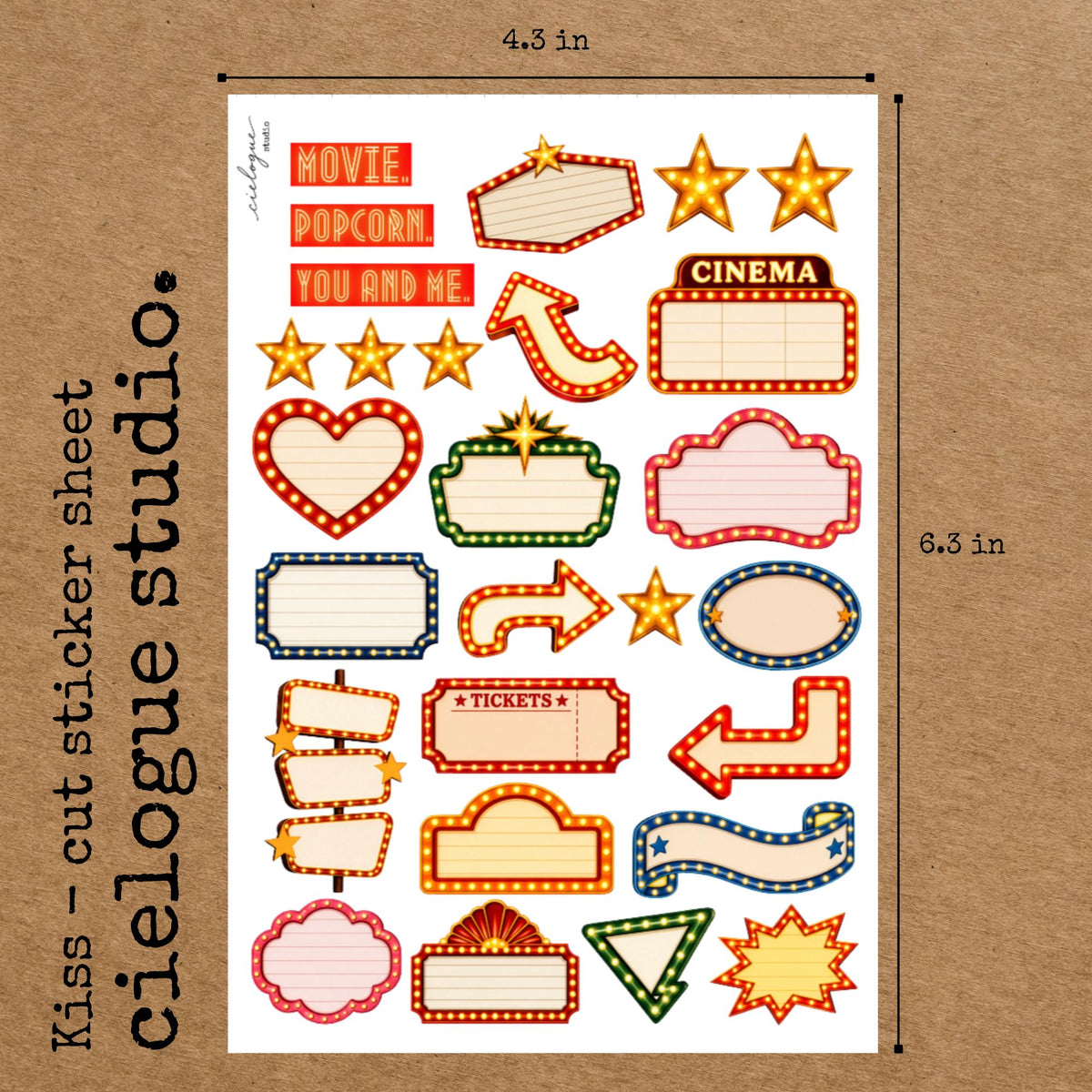 Retro Movie Night Sticker Sheet — image 7