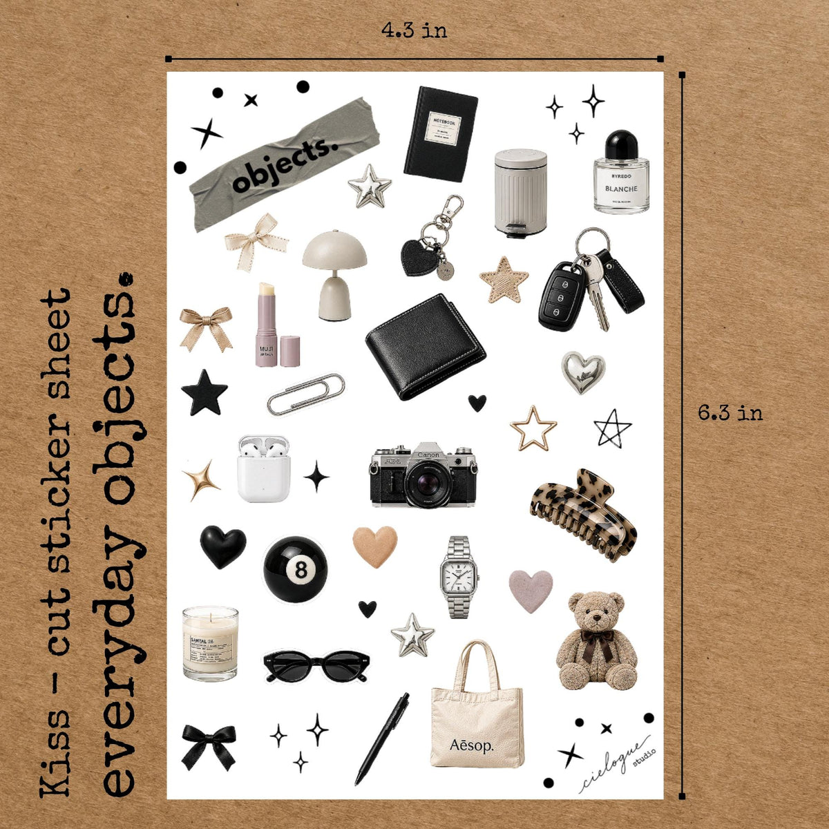 Everyday Objects Sticker Sheet — image 3