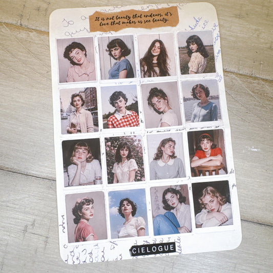 Vintage Portrait Photo Stickers — image 2