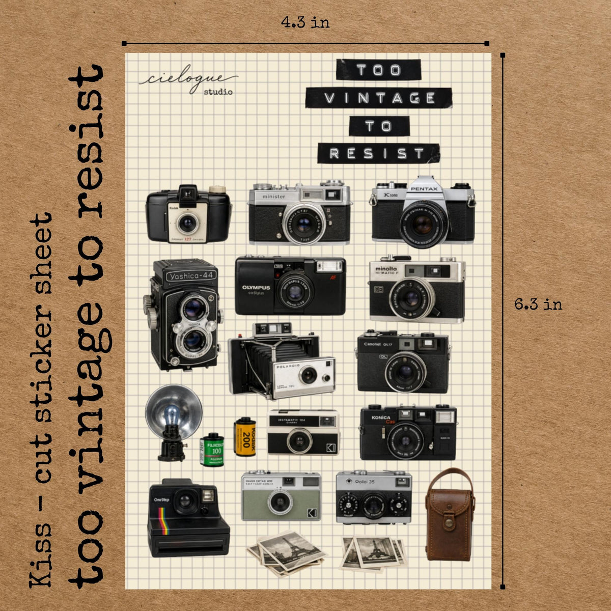 Vintage Camera Sticker Sheet — image 2