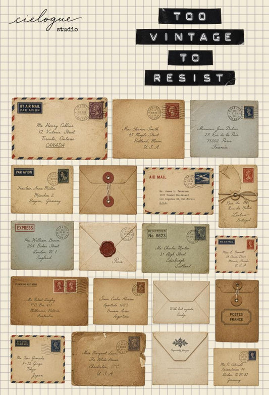 Vintage Envelope Sticker Sheet — image 2