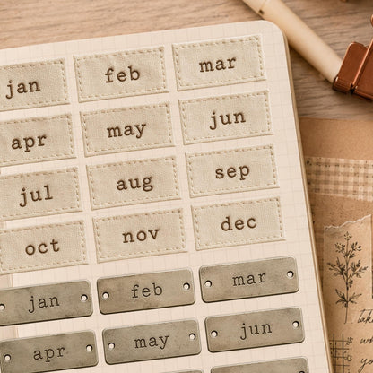 Monthly Date Stickers
