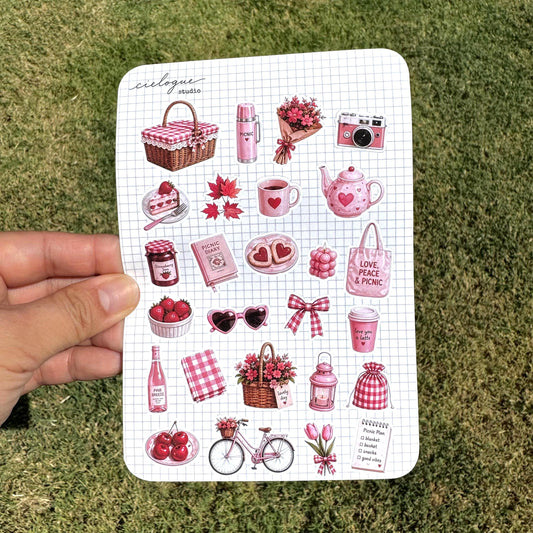 Pink Picnic Sticker Sheet