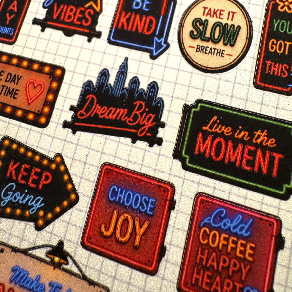 Neon Quote Sticker Sheet — image 4