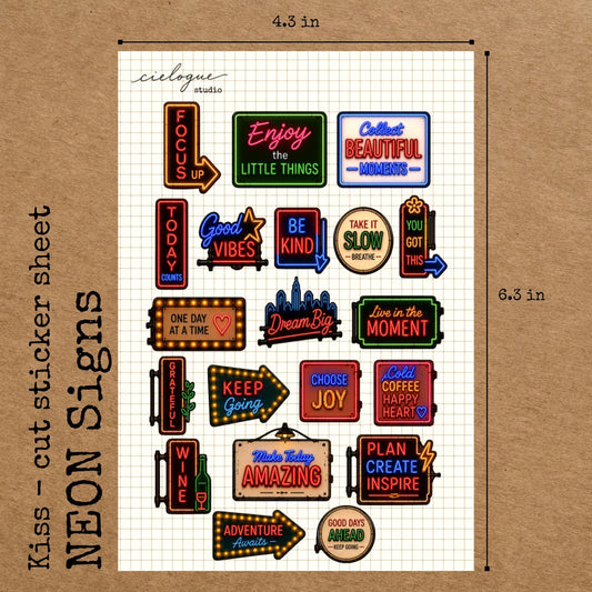 Neon Quote Sticker Sheet — image 2