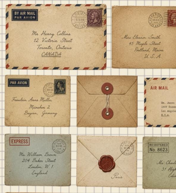 Vintage Envelope Sticker Sheet — image 3