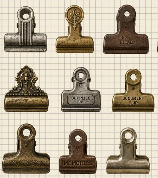 Vintage Binder Clip Sticker Sheet — image 2