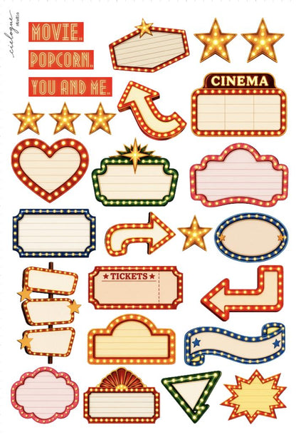 Retro Movie Night Sticker Sheet — image 4