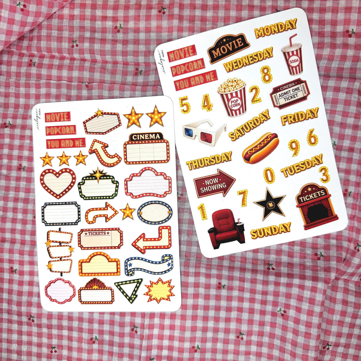 Retro Movie Night Sticker Sheet — image 3