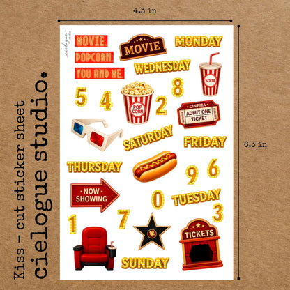 Retro Movie Night Sticker Sheet — image 6