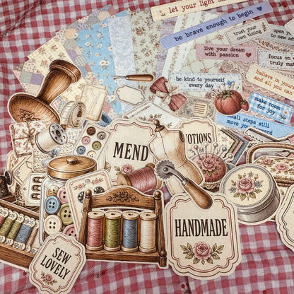 Sewing Theme Sticker Tin box — image 3
