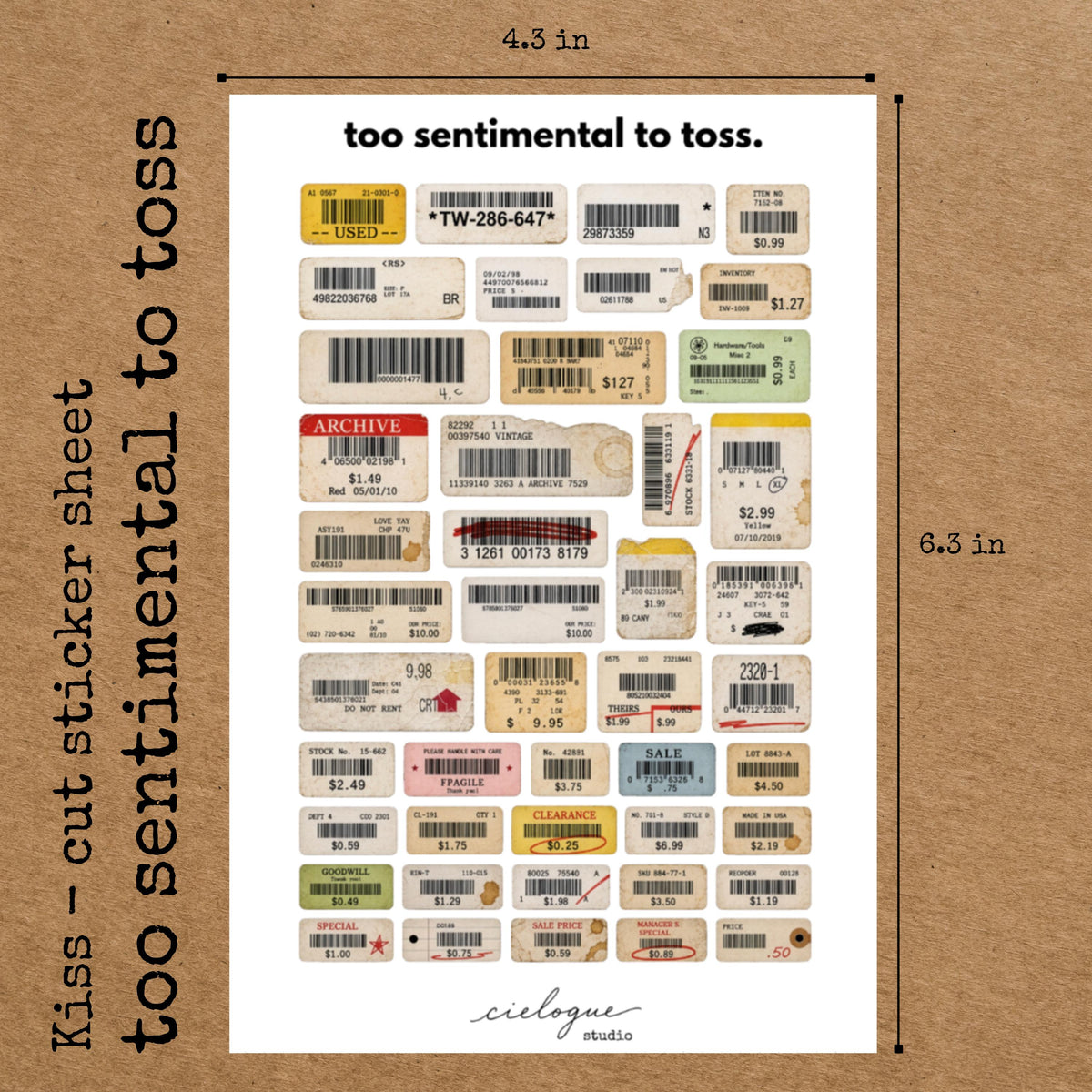 Vintage Label Sticker Sheet — image 2