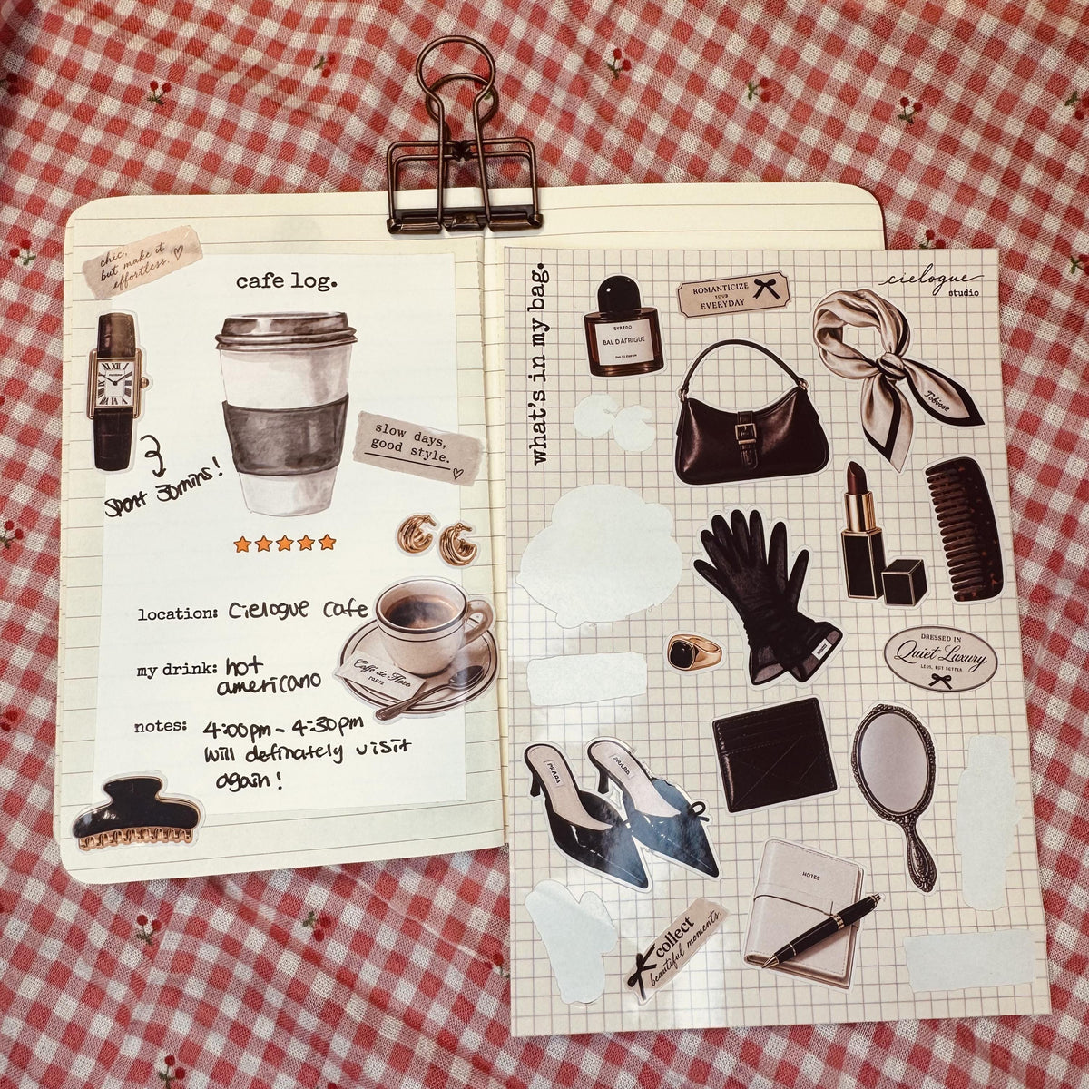 Daily Essentials Sticker Sheet — Brown — image 3