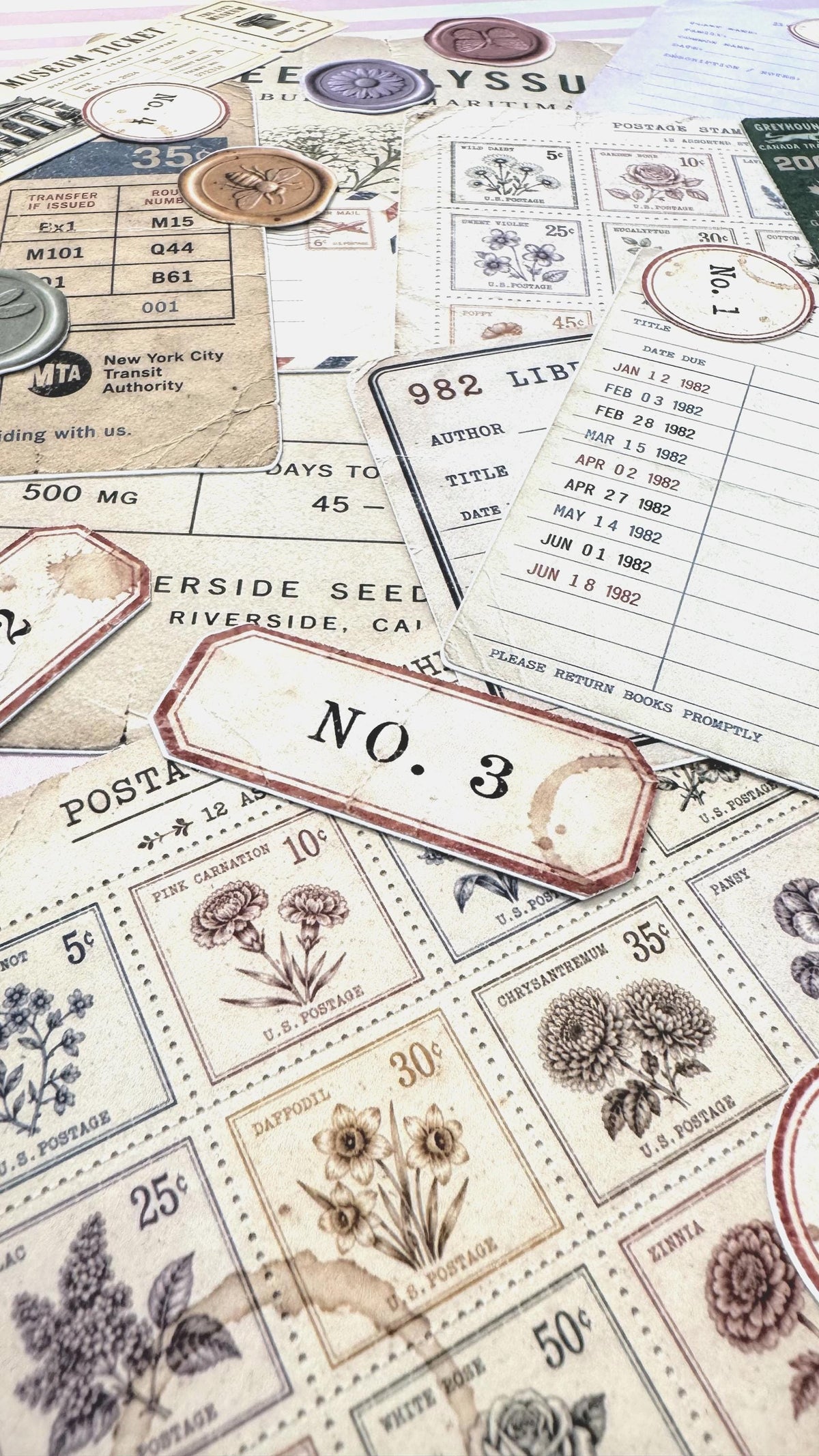 Vintage Ephemera Sticker Sheet — image 3