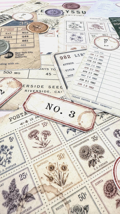 Vintage Ephemera Sticker Sheet — image 3
