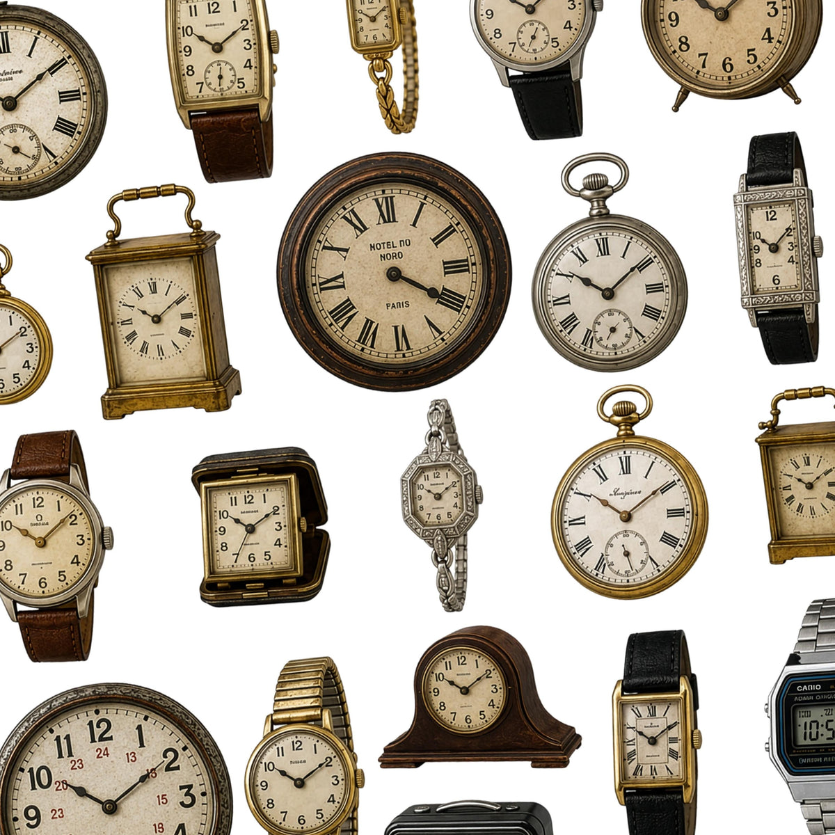 Vintage Clock Sticker Sheet — image 3