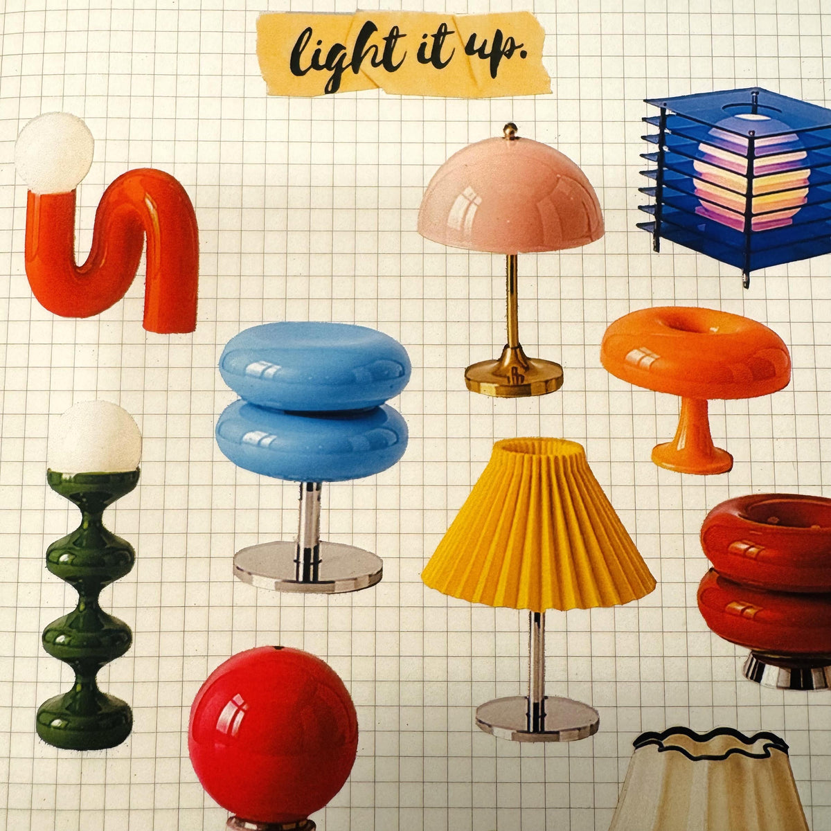 Mid Century Lamp Stickers — image 2