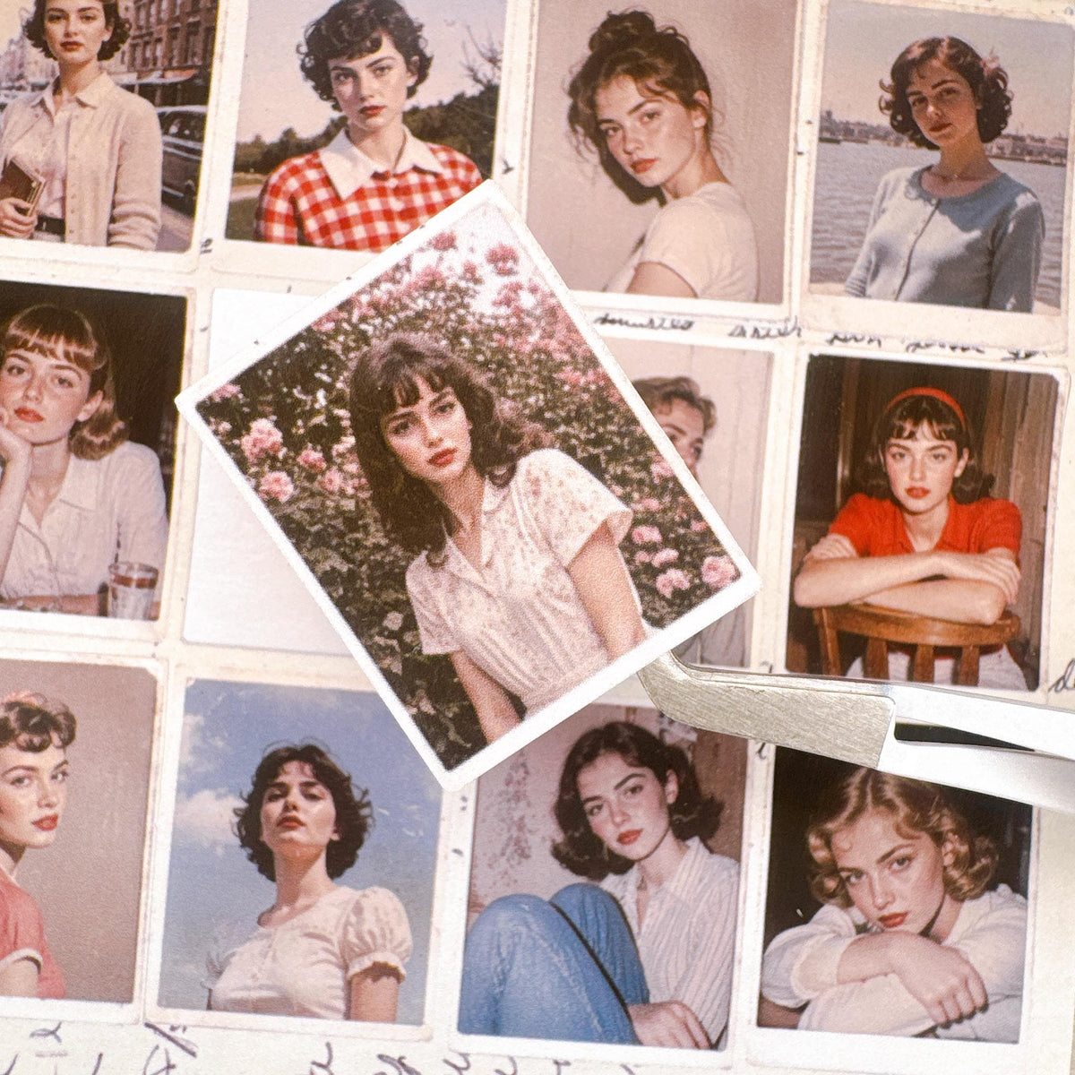 Vintage Portrait Photo Stickers — image 5