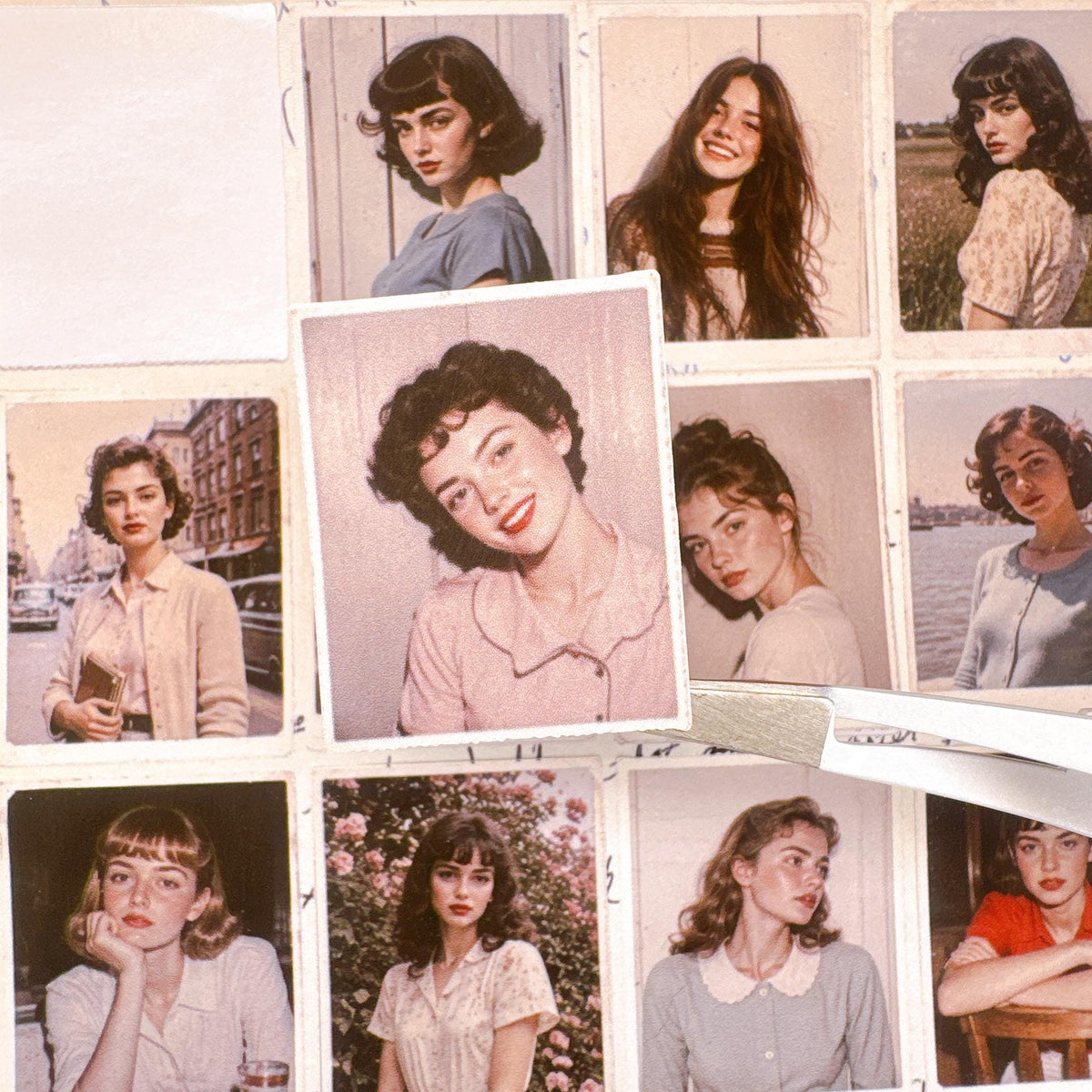 Vintage Portrait Photo Stickers — image 6