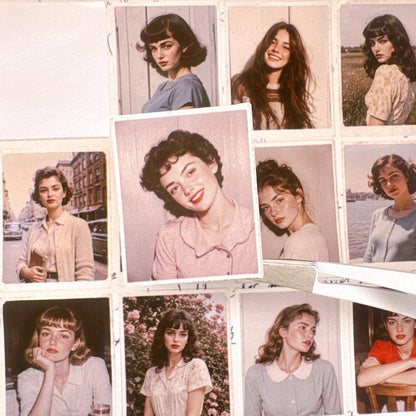 Vintage Portrait Photo Stickers — image 6