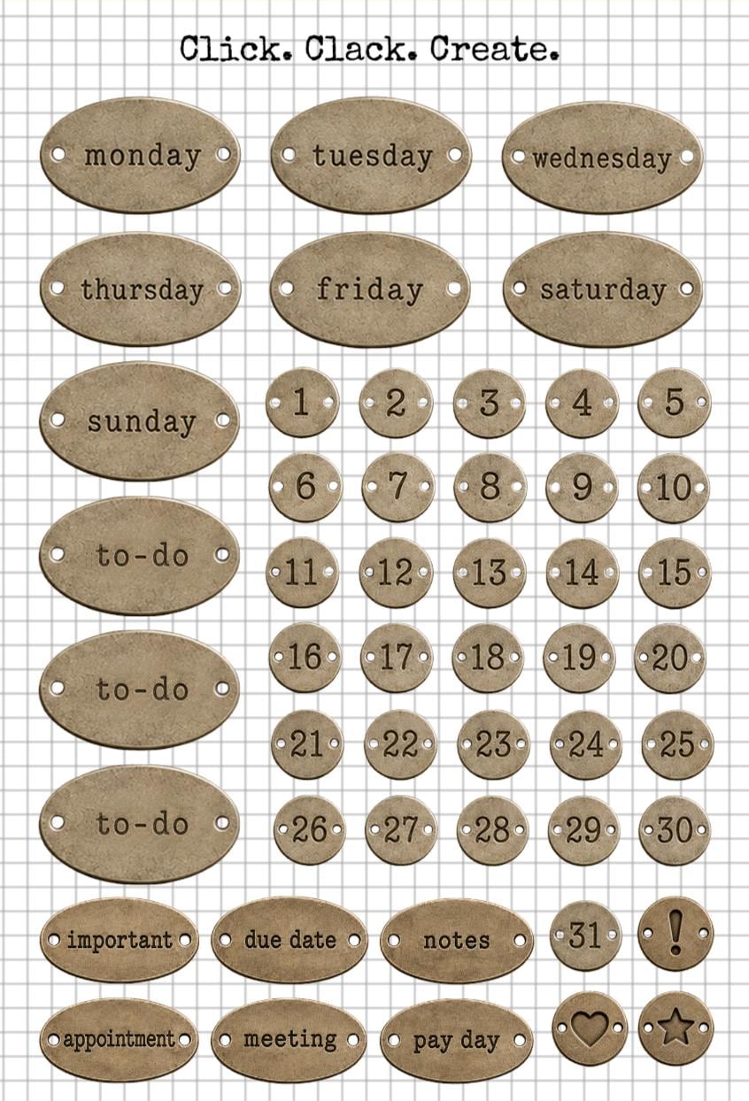 Date & Weekday Stickers — image 2