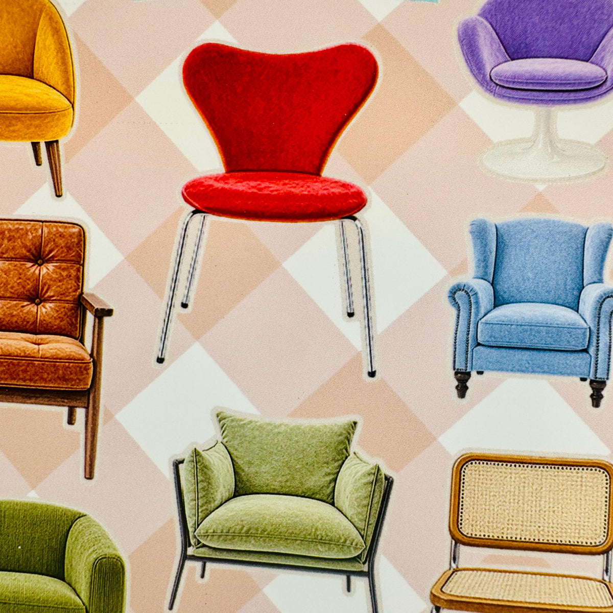 Mid Century Modern Furniture Stickers - Chairs — image 3
