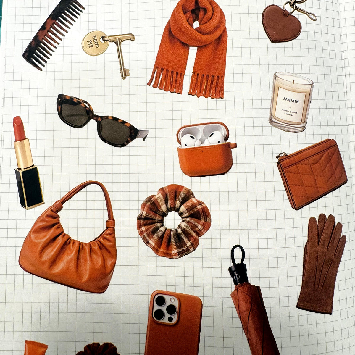 Daily Essentials Sticker Sheet — Orange — image 2