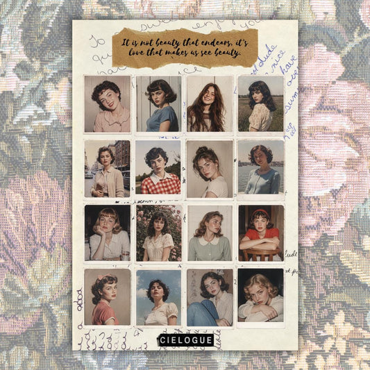 Vintage Portrait Photo Stickers