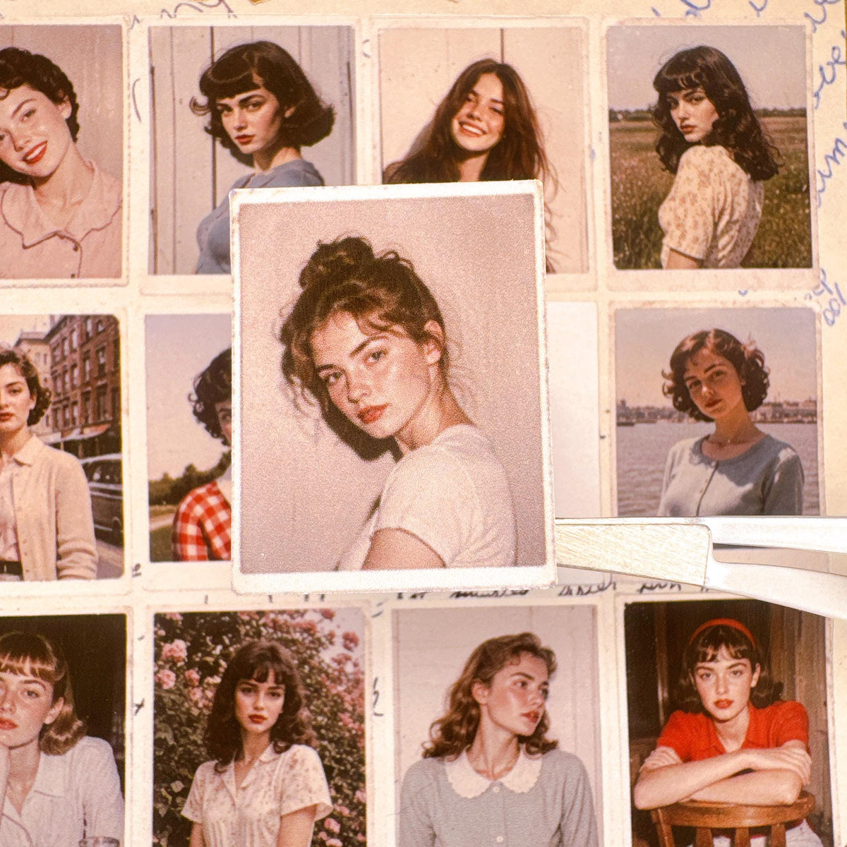 Vintage Portrait Photo Stickers — image 4