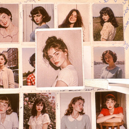 Vintage Portrait Photo Stickers — image 4