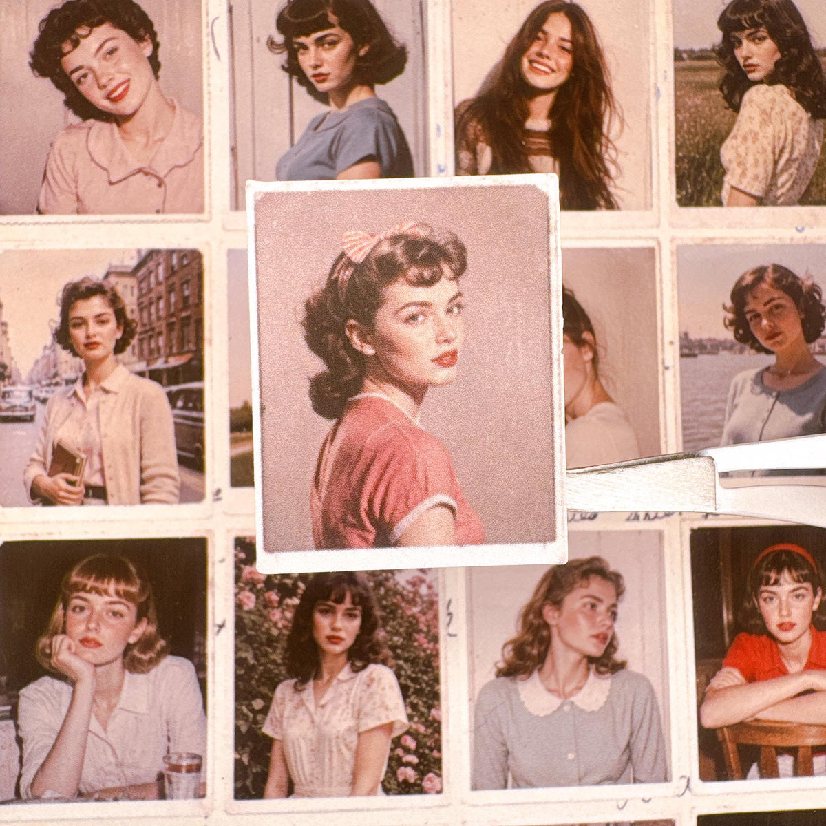 Vintage Portrait Photo Stickers — image 3