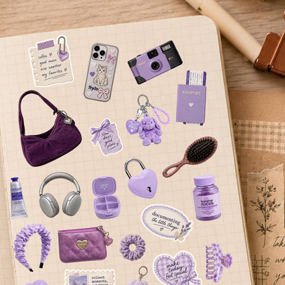 Daily Essentials Sticker Sheet — Purple — image 2