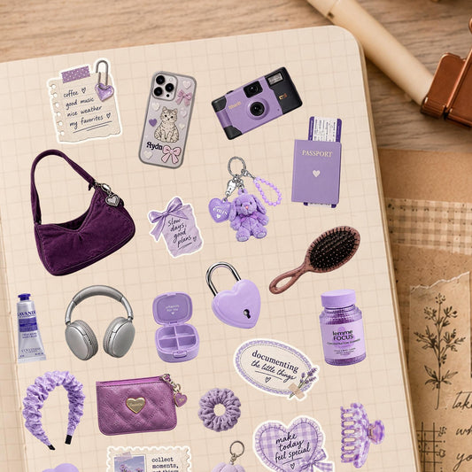 Daily Essentials Sticker Sheet — Purple — image 2