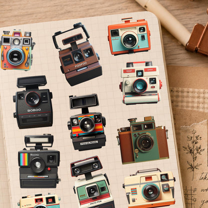 Vintage Camera Polaroid Sticker Sheet — image 2