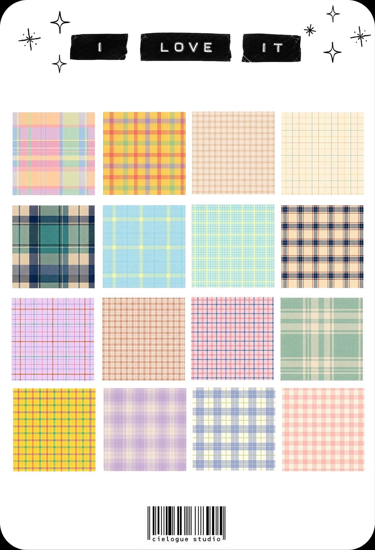 Plaid Sticker Sheet — image 3