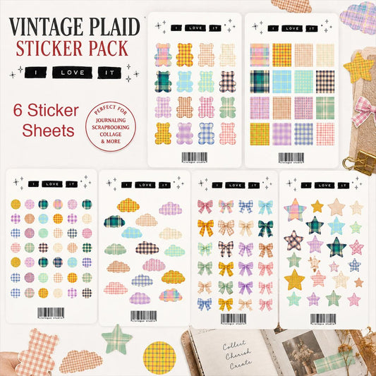 Plaid Sticker Sheet