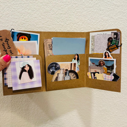 Curated Paper Pocket file [38pieces] Collage Paper & Sticker Bundle — image 3